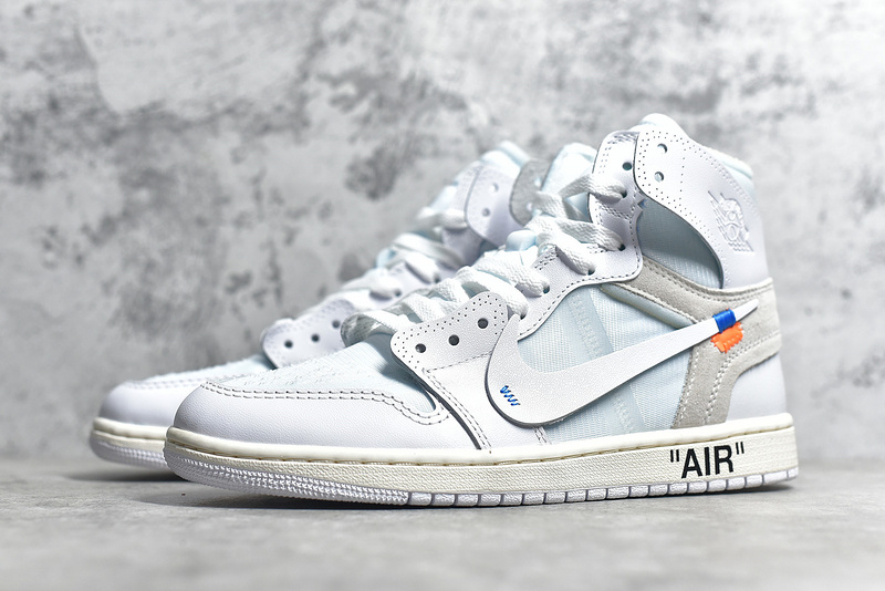 Authentic OFF-WHITE x Air Jordan 1 NRG White